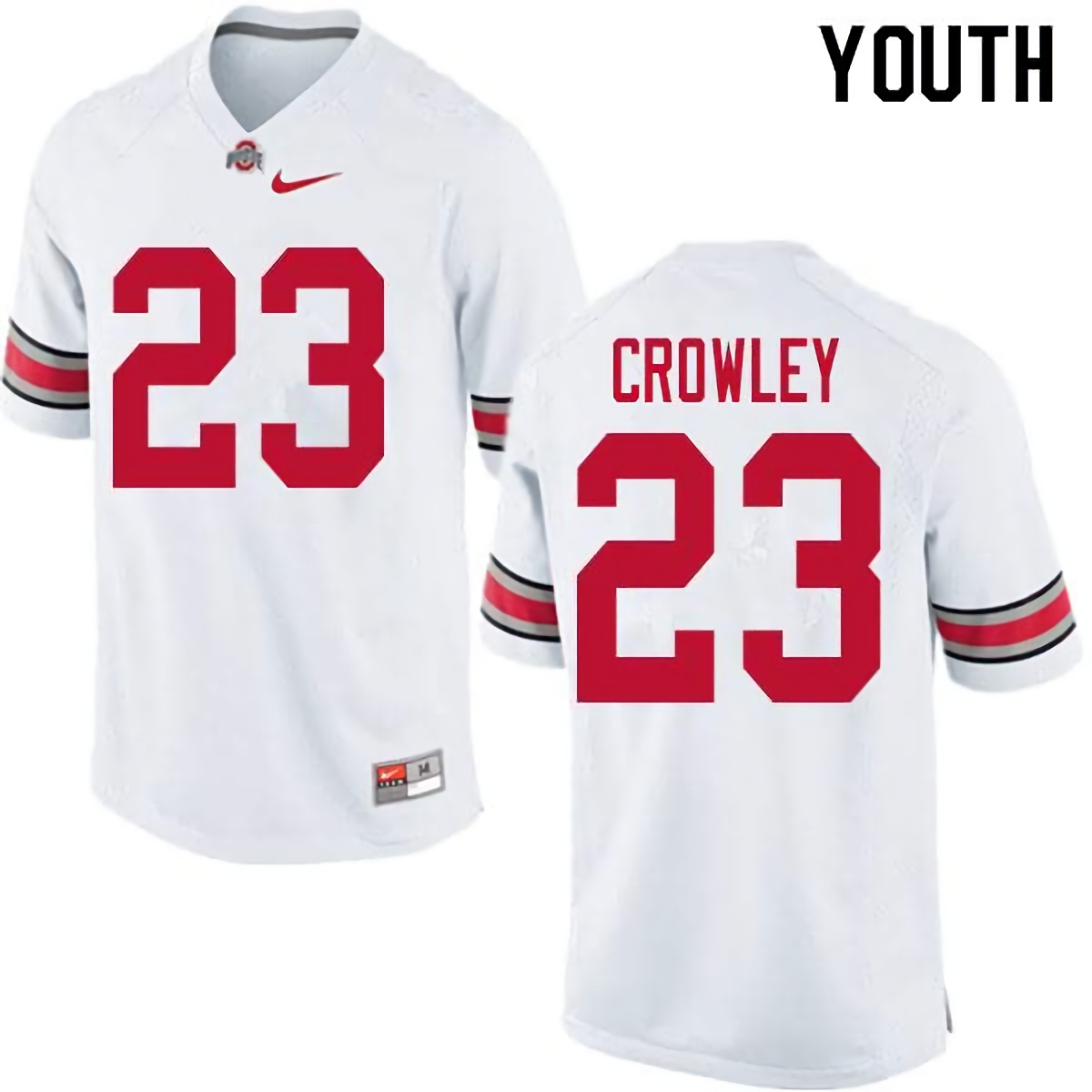 Marcus Crowley Ohio State Buckeyes Youth NCAA #23 Nike White College Stitched Football Jersey TCP4756KY